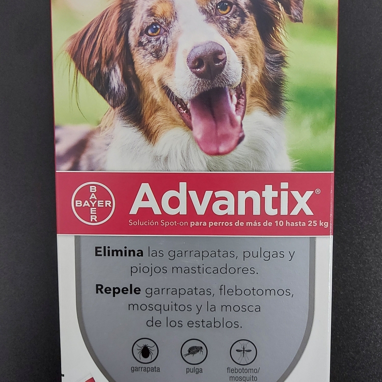 ADVANTIX 4 PIPETAS PERROS  10 - 25 KG