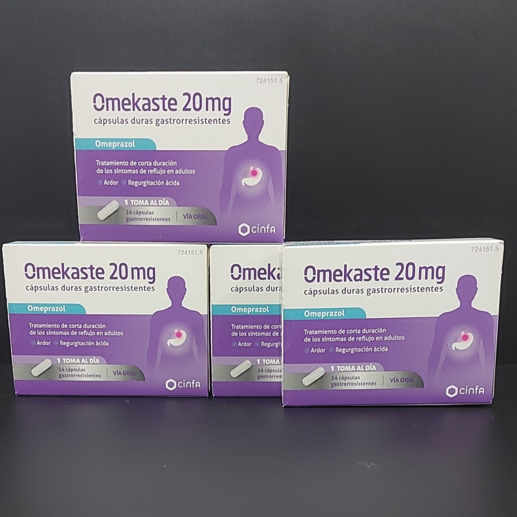 OMEKASTE 20 MG 14 CÁPSULAS DURAS 