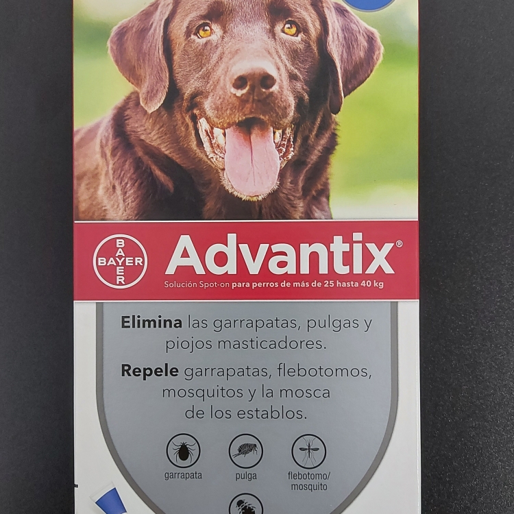 ADVANTIX 4 PIPETAS PERROS  25 - 40 KG