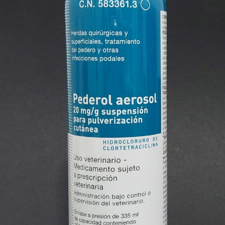 PEDEROL AEROSOL 250 ML. Medicamento sujeto a prescripción veterinaria. Requiere envío previo de receta veterinaria a info@farmaciaalmajano.com