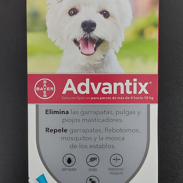 ADVANTIX 4 PIPETAS PERROS  4 - 10 KG