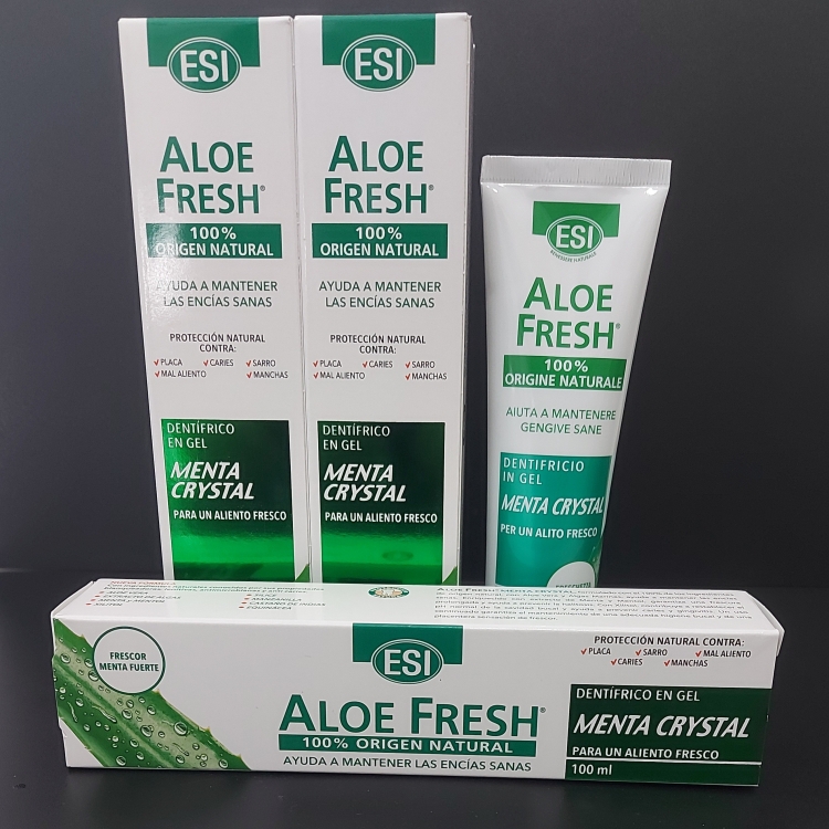 ALOE FRESH GEL DENTAL MENTA CRYSTAL ALIENTO FRESCO