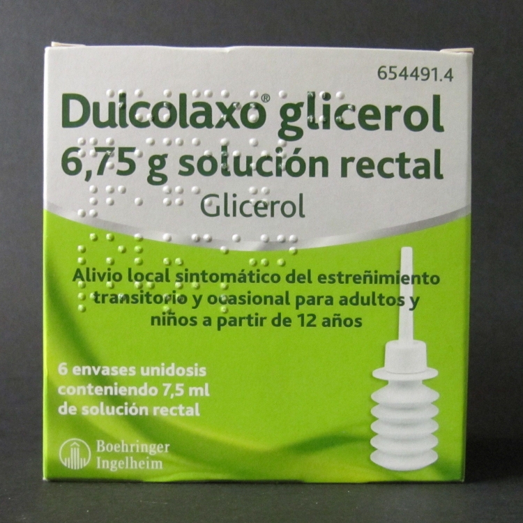 DULCOLAXO GLICEROL 6,75 SOLUCIÓN RECTAL 6 ENVASES UNIDOSIS