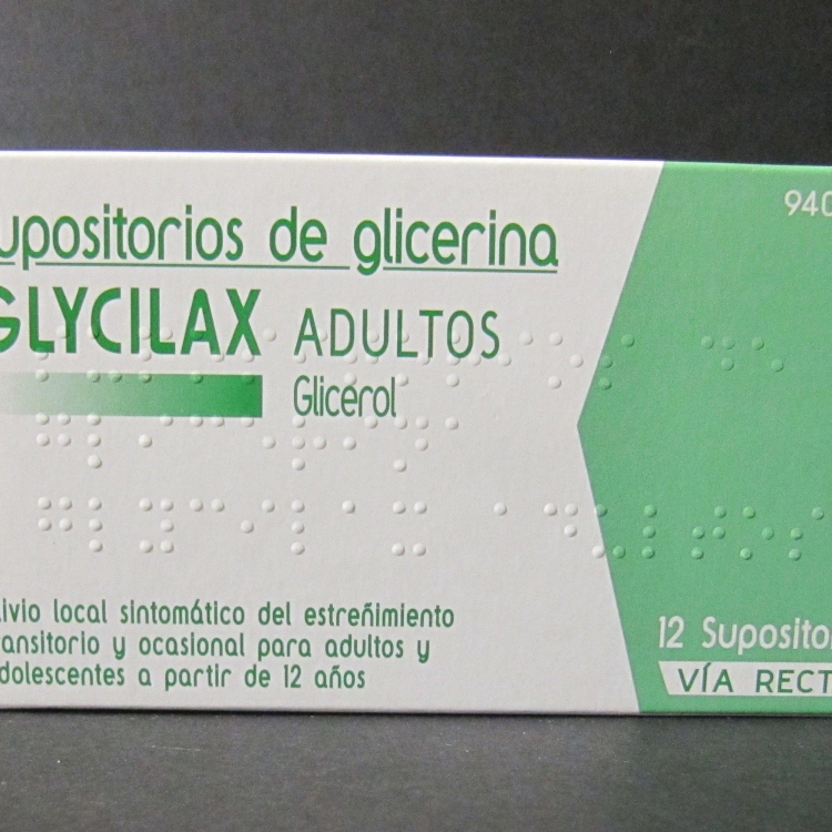 GLYCILAX 12 SUPOSITORIOS DE GLICERINA ADULTOS